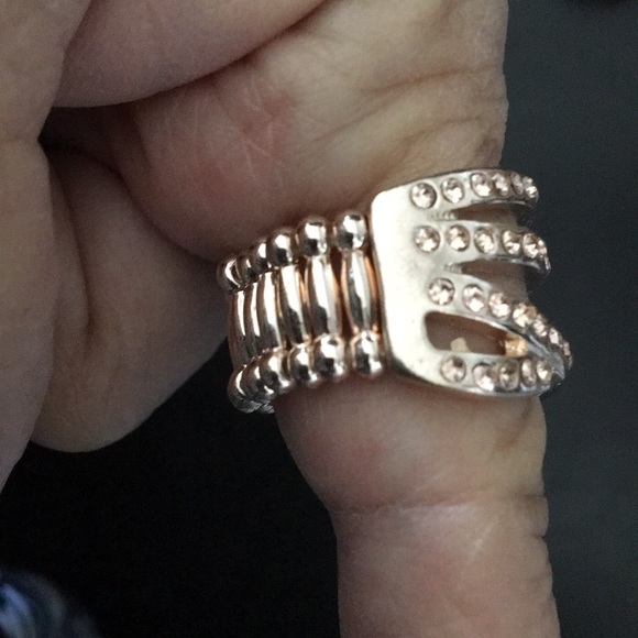 Badgley Mischka Stretch Rose Gold Bracelet - Picture 2 of 2